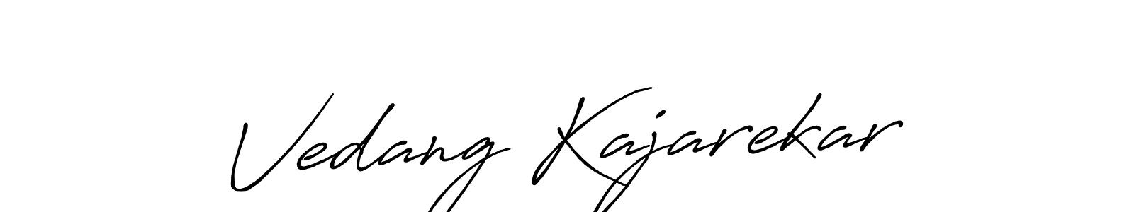 Similarly Antro_Vectra_Bolder is the best handwritten signature design. Signature creator online .You can use it as an online autograph creator for name Vedang Kajarekar. Vedang Kajarekar signature style 7 images and pictures png