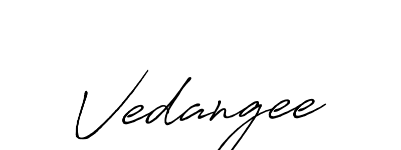 if you are searching for the best signature style for your name Vedangee. so please give up your signature search. here we have designed multiple signature styles  using Antro_Vectra_Bolder. Vedangee signature style 7 images and pictures png