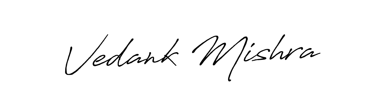 Similarly Antro_Vectra_Bolder is the best handwritten signature design. Signature creator online .You can use it as an online autograph creator for name Vedank Mishra. Vedank Mishra signature style 7 images and pictures png