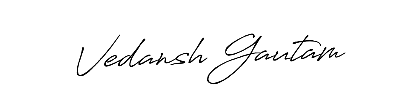 Make a beautiful signature design for name Vedansh Gautam. Use this online signature maker to create a handwritten signature for free. Vedansh Gautam signature style 7 images and pictures png