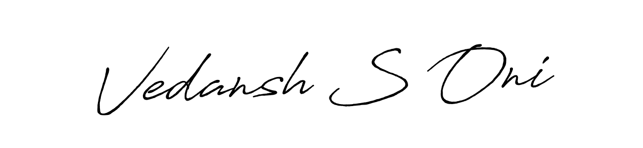 Here are the top 10 professional signature styles for the name Vedansh S Oni. These are the best autograph styles you can use for your name. Vedansh S Oni signature style 7 images and pictures png