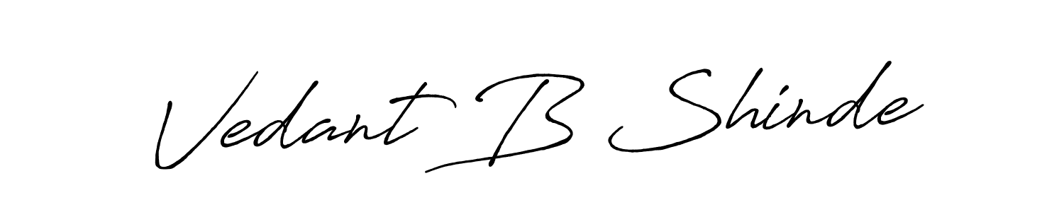 You should practise on your own different ways (Antro_Vectra_Bolder) to write your name (Vedant B Shinde) in signature. don't let someone else do it for you. Vedant B Shinde signature style 7 images and pictures png