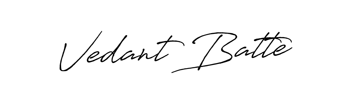 Also You can easily find your signature by using the search form. We will create Vedant Batte name handwritten signature images for you free of cost using Antro_Vectra_Bolder sign style. Vedant Batte signature style 7 images and pictures png