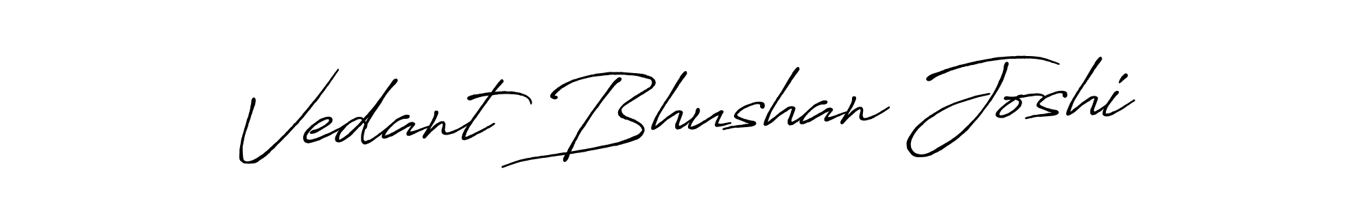 Use a signature maker to create a handwritten signature online. With this signature software, you can design (Antro_Vectra_Bolder) your own signature for name Vedant Bhushan Joshi. Vedant Bhushan Joshi signature style 7 images and pictures png