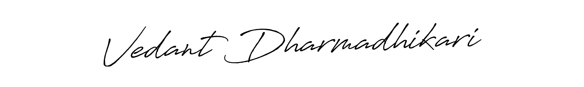 Make a beautiful signature design for name Vedant Dharmadhikari. Use this online signature maker to create a handwritten signature for free. Vedant Dharmadhikari signature style 7 images and pictures png