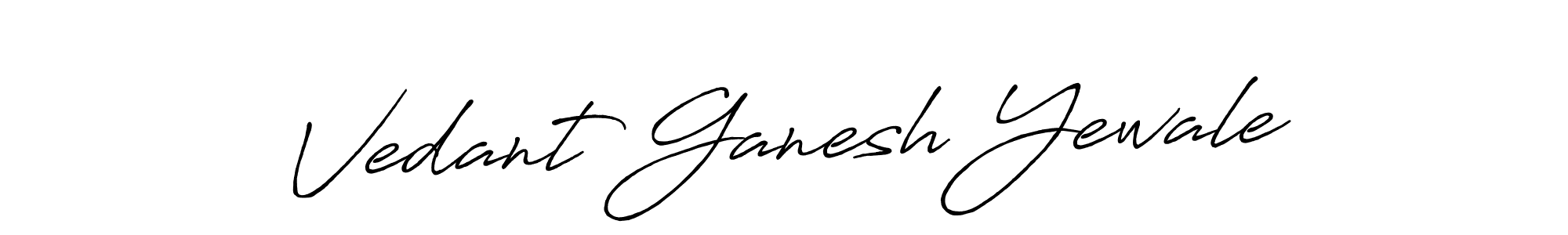 How to Draw Vedant Ganesh Yewale signature style? Antro_Vectra_Bolder is a latest design signature styles for name Vedant Ganesh Yewale. Vedant Ganesh Yewale signature style 7 images and pictures png