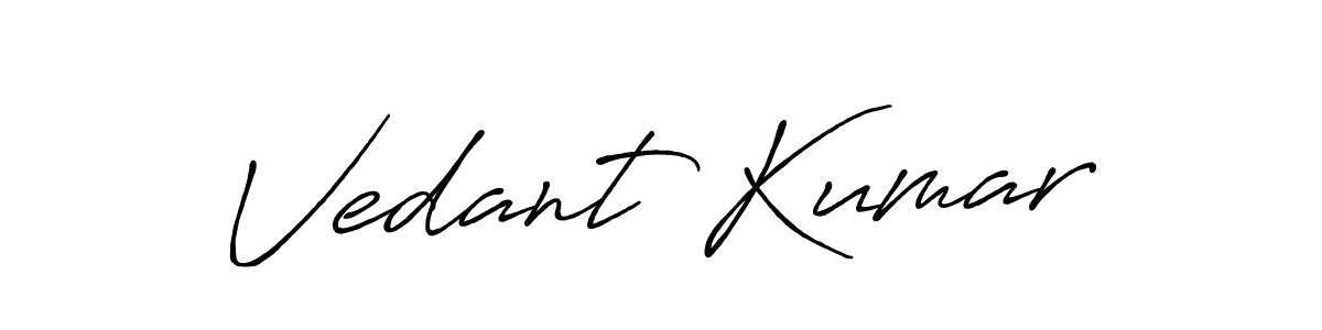 How to make Vedant Kumar signature? Antro_Vectra_Bolder is a professional autograph style. Create handwritten signature for Vedant Kumar name. Vedant Kumar signature style 7 images and pictures png