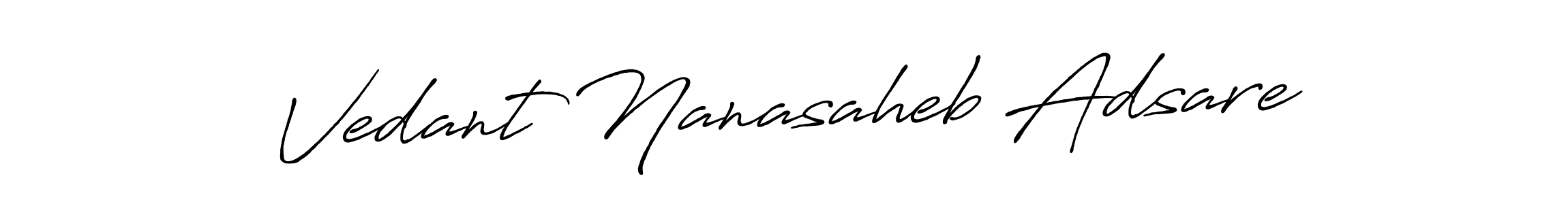 How to make Vedant Nanasaheb Adsare signature? Antro_Vectra_Bolder is a professional autograph style. Create handwritten signature for Vedant Nanasaheb Adsare name. Vedant Nanasaheb Adsare signature style 7 images and pictures png