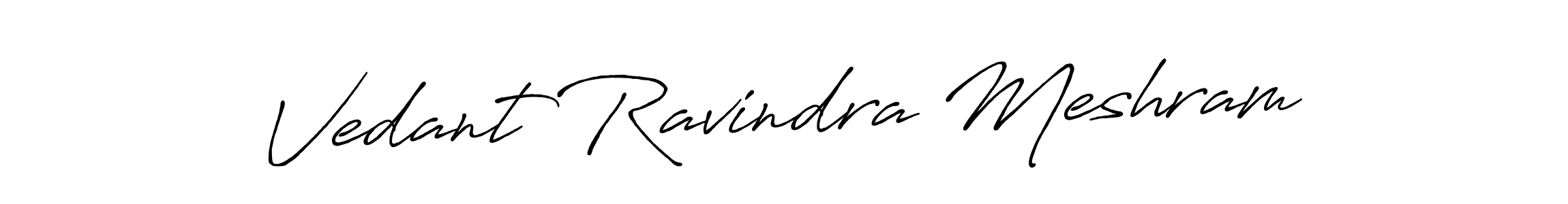 Similarly Antro_Vectra_Bolder is the best handwritten signature design. Signature creator online .You can use it as an online autograph creator for name Vedant Ravindra Meshram. Vedant Ravindra Meshram signature style 7 images and pictures png