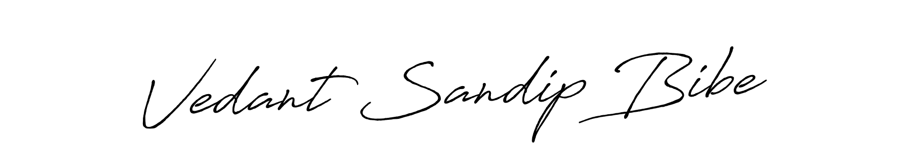 Also we have Vedant Sandip Bibe name is the best signature style. Create professional handwritten signature collection using Antro_Vectra_Bolder autograph style. Vedant Sandip Bibe signature style 7 images and pictures png