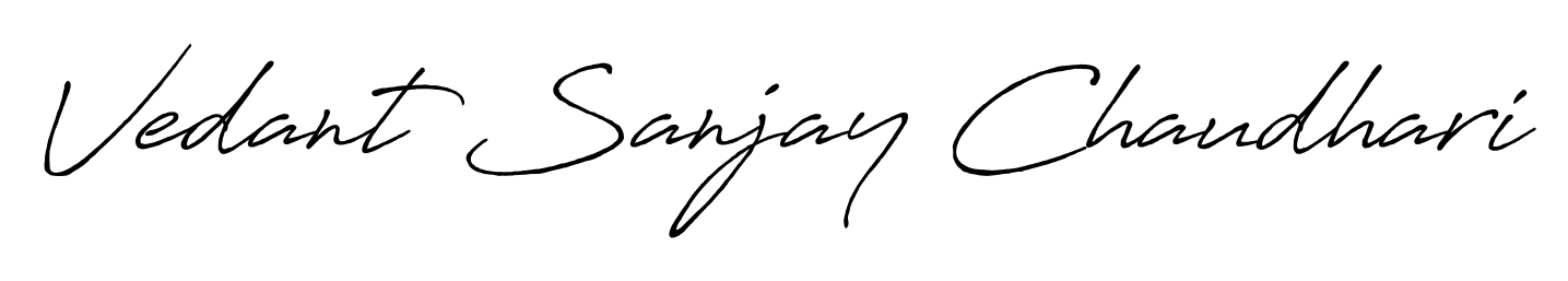Here are the top professional signature styles for the name Vedant Sanjay Chaudhari. These are the best autograph styles you can use for your name. Vedant Sanjay Chaudhari signature style 7 images and pictures png