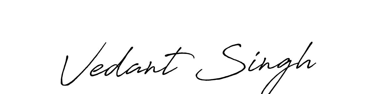 if you are searching for the best signature style for your name Vedant Singh. so please give up your signature search. here we have designed multiple signature styles  using Antro_Vectra_Bolder. Vedant Singh signature style 7 images and pictures png