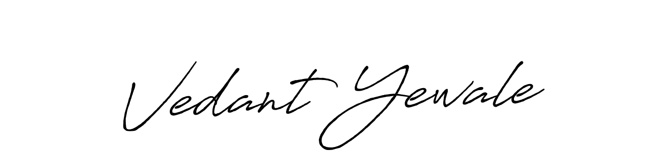 How to Draw Vedant Yewale signature style? Antro_Vectra_Bolder is a latest design signature styles for name Vedant Yewale. Vedant Yewale signature style 7 images and pictures png