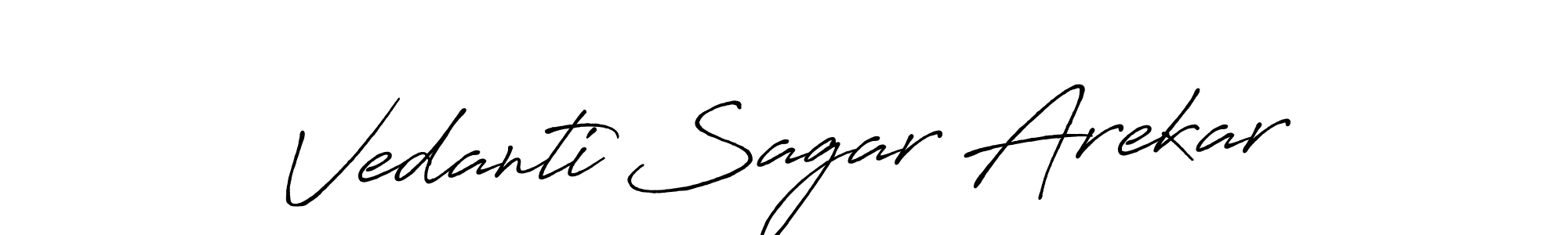 Here are the top 10 professional signature styles for the name Vedanti Sagar Arekar. These are the best autograph styles you can use for your name. Vedanti Sagar Arekar signature style 7 images and pictures png
