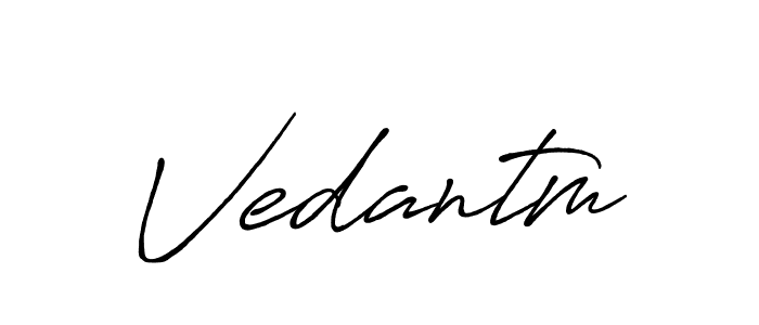 Here are the top 10 professional signature styles for the name Vedantm. These are the best autograph styles you can use for your name. Vedantm signature style 7 images and pictures png