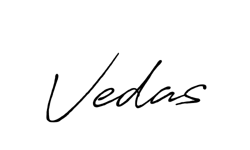 Design your own signature with our free online signature maker. With this signature software, you can create a handwritten (Antro_Vectra_Bolder) signature for name Vedas. Vedas signature style 7 images and pictures png