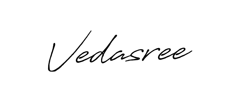 Vedasree stylish signature style. Best Handwritten Sign (Antro_Vectra_Bolder) for my name. Handwritten Signature Collection Ideas for my name Vedasree. Vedasree signature style 7 images and pictures png