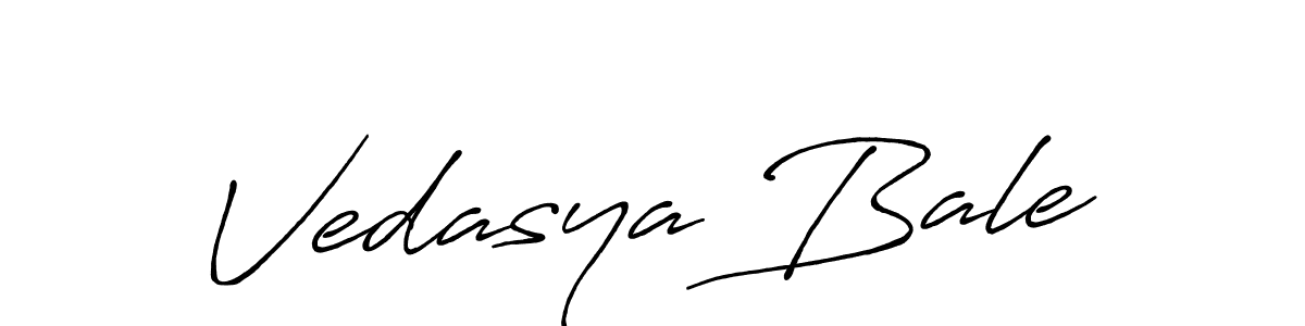You should practise on your own different ways (Antro_Vectra_Bolder) to write your name (Vedasya Bale) in signature. don't let someone else do it for you. Vedasya Bale signature style 7 images and pictures png