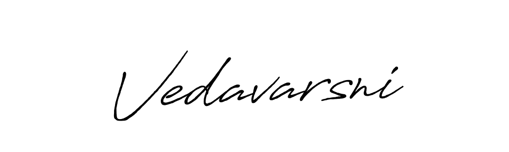 if you are searching for the best signature style for your name Vedavarsni. so please give up your signature search. here we have designed multiple signature styles  using Antro_Vectra_Bolder. Vedavarsni signature style 7 images and pictures png
