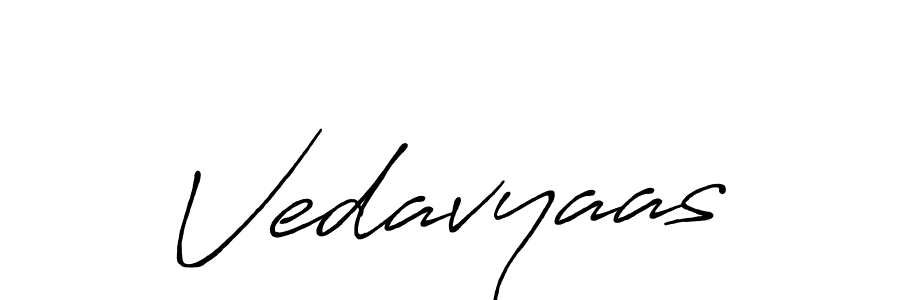 How to make Vedavyaas name signature. Use Antro_Vectra_Bolder style for creating short signs online. This is the latest handwritten sign. Vedavyaas signature style 7 images and pictures png