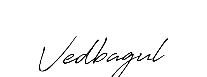 How to make Vedbagul signature? Antro_Vectra_Bolder is a professional autograph style. Create handwritten signature for Vedbagul name. Vedbagul signature style 7 images and pictures png