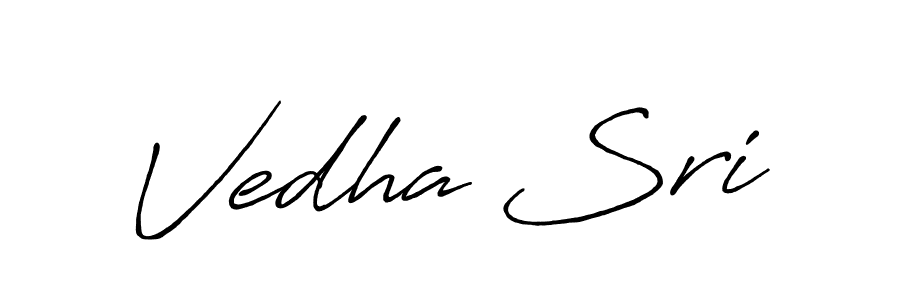 How to make Vedha Sri signature? Antro_Vectra_Bolder is a professional autograph style. Create handwritten signature for Vedha Sri name. Vedha Sri signature style 7 images and pictures png