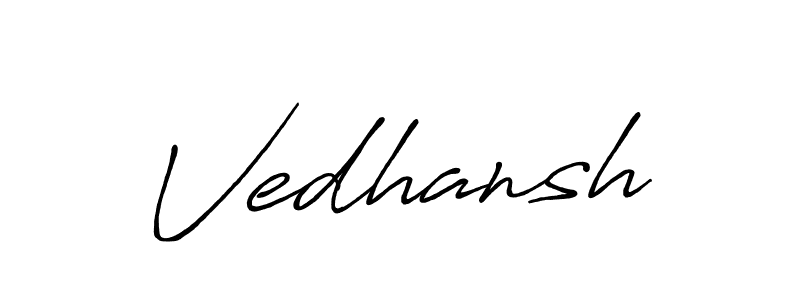 Antro_Vectra_Bolder is a professional signature style that is perfect for those who want to add a touch of class to their signature. It is also a great choice for those who want to make their signature more unique. Get Vedhansh name to fancy signature for free. Vedhansh signature style 7 images and pictures png