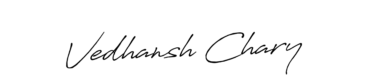 Make a beautiful signature design for name Vedhansh Chary. Use this online signature maker to create a handwritten signature for free. Vedhansh Chary signature style 7 images and pictures png
