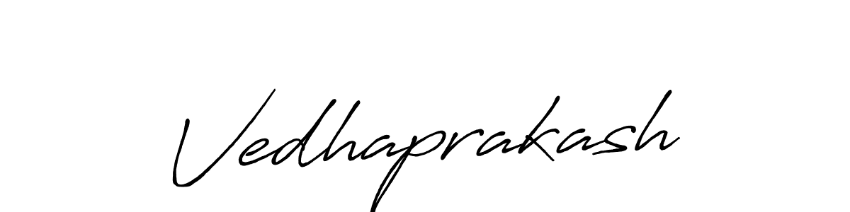 How to make Vedhaprakash signature? Antro_Vectra_Bolder is a professional autograph style. Create handwritten signature for Vedhaprakash name. Vedhaprakash signature style 7 images and pictures png