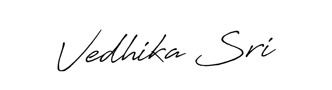 if you are searching for the best signature style for your name Vedhika Sri. so please give up your signature search. here we have designed multiple signature styles  using Antro_Vectra_Bolder. Vedhika Sri signature style 7 images and pictures png