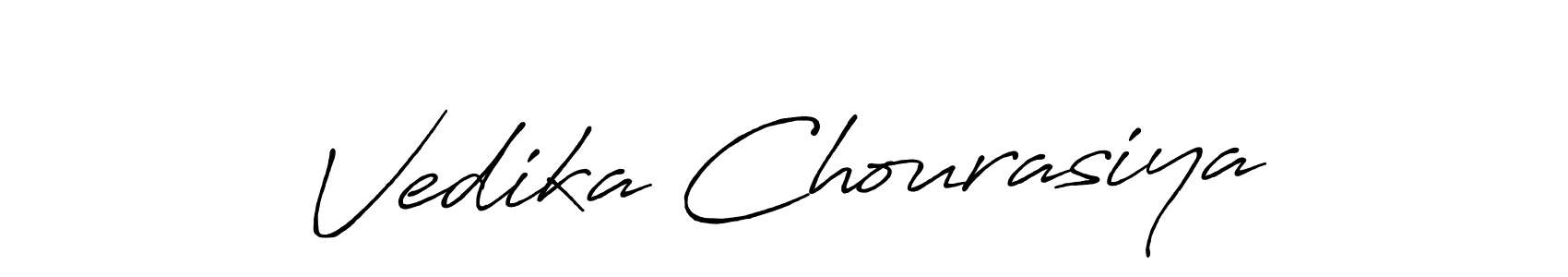 How to Draw Vedika Chourasiya signature style? Antro_Vectra_Bolder is a latest design signature styles for name Vedika Chourasiya. Vedika Chourasiya signature style 7 images and pictures png