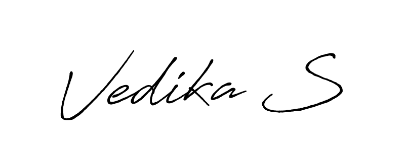 Antro_Vectra_Bolder is a professional signature style that is perfect for those who want to add a touch of class to their signature. It is also a great choice for those who want to make their signature more unique. Get Vedika S name to fancy signature for free. Vedika S signature style 7 images and pictures png