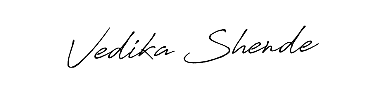 Once you've used our free online signature maker to create your best signature Antro_Vectra_Bolder style, it's time to enjoy all of the benefits that Vedika Shende name signing documents. Vedika Shende signature style 7 images and pictures png