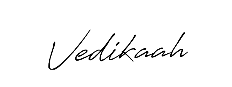 Also we have Vedikaah name is the best signature style. Create professional handwritten signature collection using Antro_Vectra_Bolder autograph style. Vedikaah signature style 7 images and pictures png