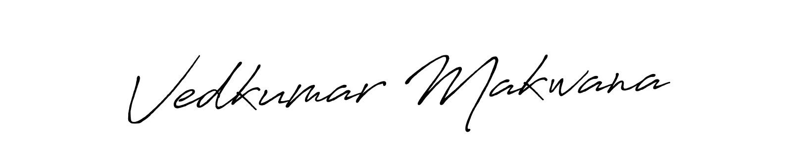 Also we have Vedkumar Makwana name is the best signature style. Create professional handwritten signature collection using Antro_Vectra_Bolder autograph style. Vedkumar Makwana signature style 7 images and pictures png
