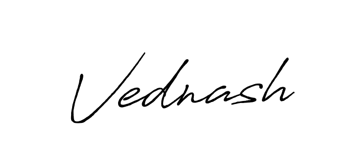 Create a beautiful signature design for name Vednash. With this signature (Antro_Vectra_Bolder) fonts, you can make a handwritten signature for free. Vednash signature style 7 images and pictures png