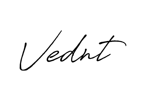 Create a beautiful signature design for name Vednt. With this signature (Antro_Vectra_Bolder) fonts, you can make a handwritten signature for free. Vednt signature style 7 images and pictures png