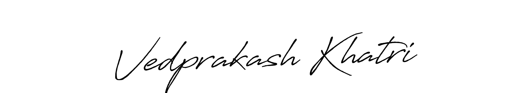 It looks lik you need a new signature style for name Vedprakash Khatri. Design unique handwritten (Antro_Vectra_Bolder) signature with our free signature maker in just a few clicks. Vedprakash Khatri signature style 7 images and pictures png