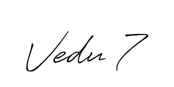 You can use this online signature creator to create a handwritten signature for the name Vedu 7. This is the best online autograph maker. Vedu 7 signature style 7 images and pictures png