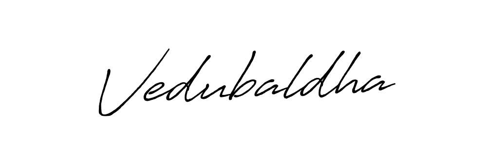 How to make Vedubaldha name signature. Use Antro_Vectra_Bolder style for creating short signs online. This is the latest handwritten sign. Vedubaldha signature style 7 images and pictures png
