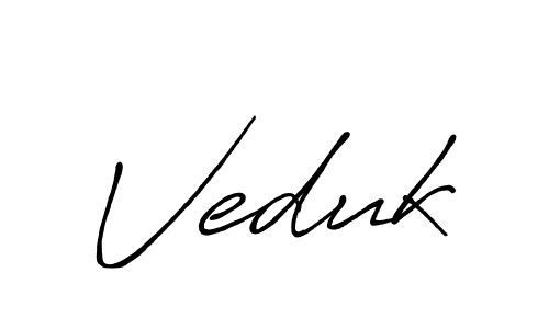 Design your own signature with our free online signature maker. With this signature software, you can create a handwritten (Antro_Vectra_Bolder) signature for name Veduk. Veduk signature style 7 images and pictures png