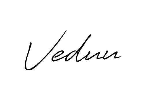 Also You can easily find your signature by using the search form. We will create Veduu name handwritten signature images for you free of cost using Antro_Vectra_Bolder sign style. Veduu signature style 7 images and pictures png