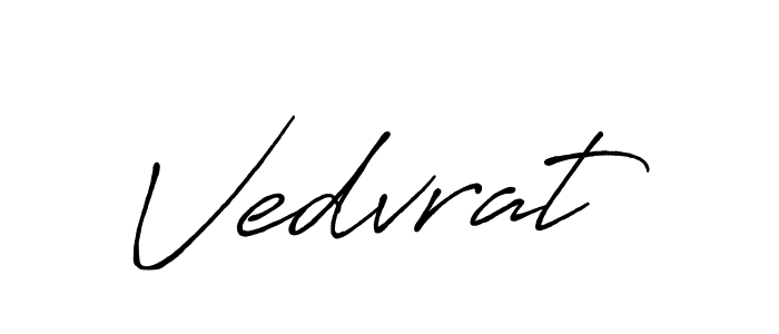 It looks lik you need a new signature style for name Vedvrat. Design unique handwritten (Antro_Vectra_Bolder) signature with our free signature maker in just a few clicks. Vedvrat signature style 7 images and pictures png