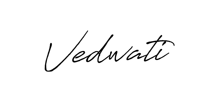 Similarly Antro_Vectra_Bolder is the best handwritten signature design. Signature creator online .You can use it as an online autograph creator for name Vedwati. Vedwati signature style 7 images and pictures png