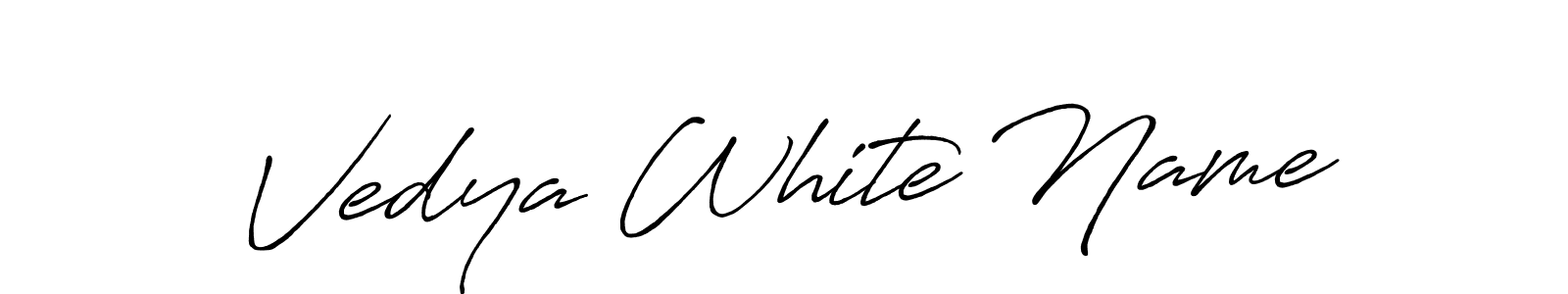 You can use this online signature creator to create a handwritten signature for the name Vedya White Name. This is the best online autograph maker. Vedya White Name signature style 7 images and pictures png