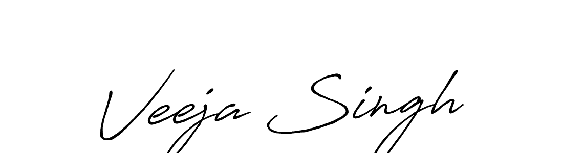 Veeja Singh stylish signature style. Best Handwritten Sign (Antro_Vectra_Bolder) for my name. Handwritten Signature Collection Ideas for my name Veeja Singh. Veeja Singh signature style 7 images and pictures png