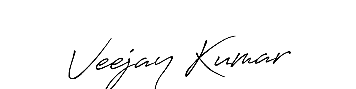 Design your own signature with our free online signature maker. With this signature software, you can create a handwritten (Antro_Vectra_Bolder) signature for name Veejay Kumar. Veejay Kumar signature style 7 images and pictures png