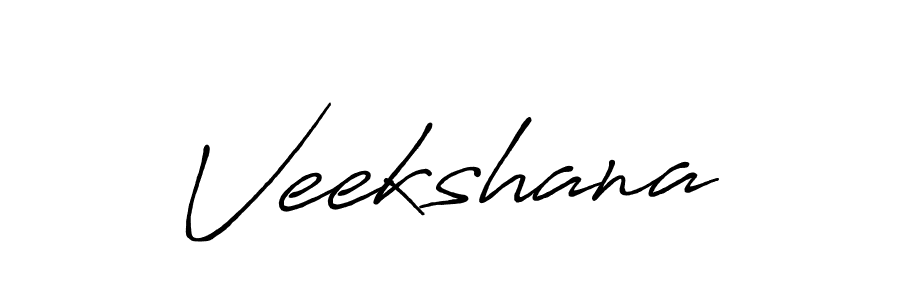 Design your own signature with our free online signature maker. With this signature software, you can create a handwritten (Antro_Vectra_Bolder) signature for name Veekshana. Veekshana signature style 7 images and pictures png
