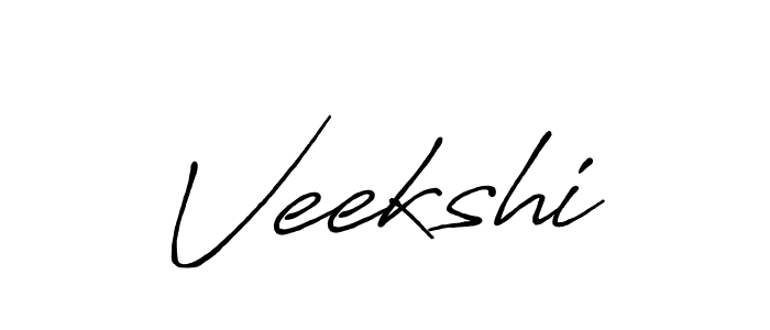 How to make Veekshi name signature. Use Antro_Vectra_Bolder style for creating short signs online. This is the latest handwritten sign. Veekshi signature style 7 images and pictures png