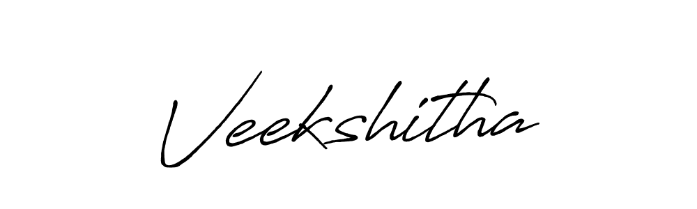 The best way (Antro_Vectra_Bolder) to make a short signature is to pick only two or three words in your name. The name Veekshitha include a total of six letters. For converting this name. Veekshitha signature style 7 images and pictures png